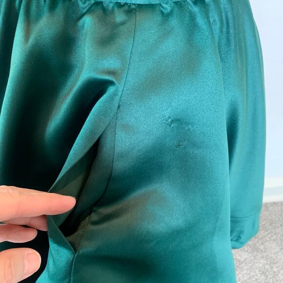 Blondie Nites Green Evening Dress Short Swirl Sz 0 - Picture 13 of 13